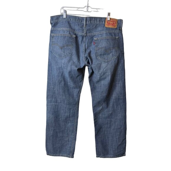 Levis 569 Jeans Mens 36x30 Casual Loose Fit Straight Blue Relaxed - Picture 4 of 13